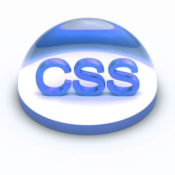 3D Style file format icon - CSS — Stock Photo, Image