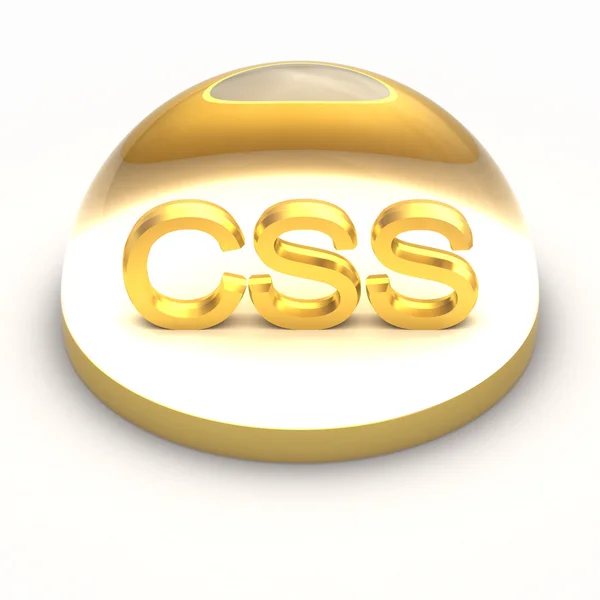 3D Style file format icon - CSS — Stock Photo, Image
