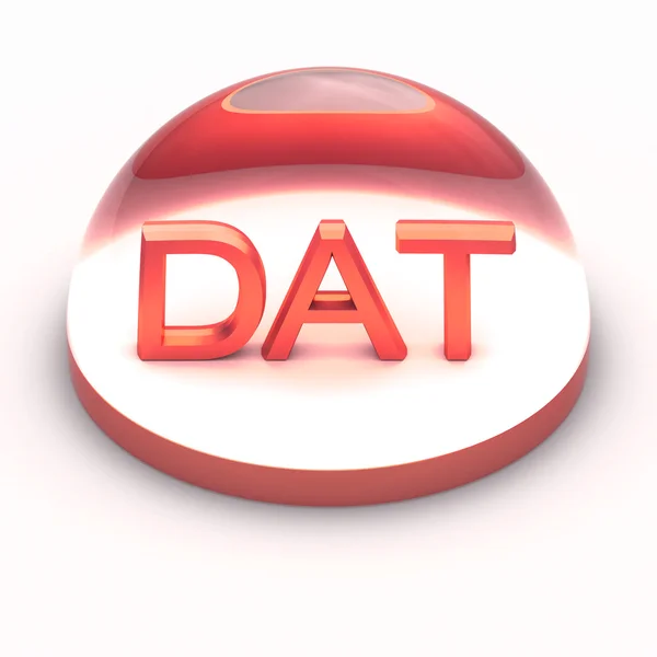 3D Style file format icon - DAT — Stock Photo, Image