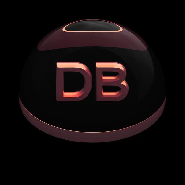 3D-stijl bestand formaat icon - db — Stockfoto