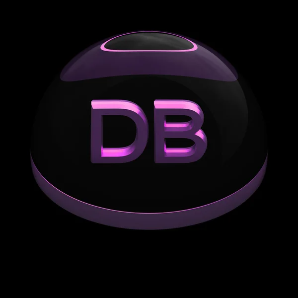Значок формата файла 3D - DB — стоковое фото