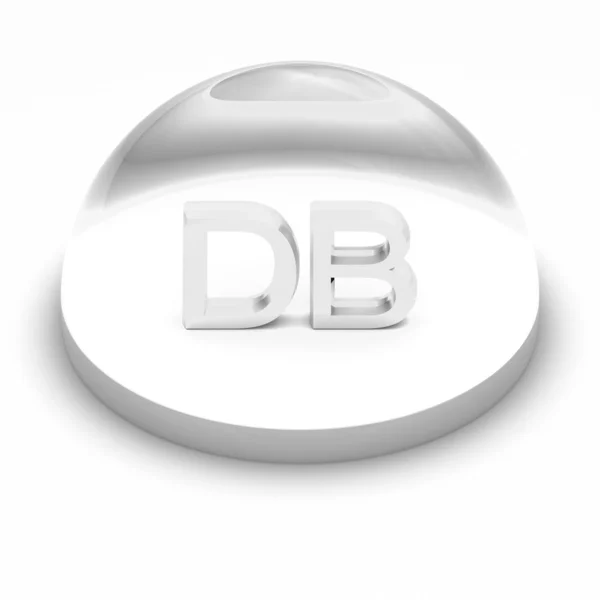 3D souboru formát ikona stylu - db — Stock fotografie