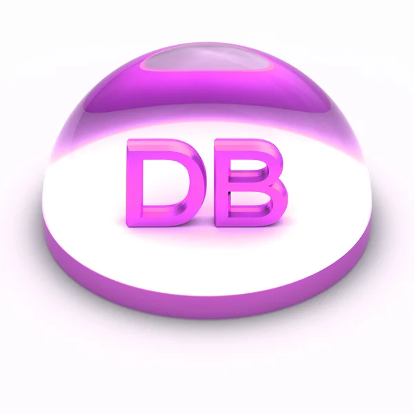3 차원 스타일 파일 형식 아이콘-Db — 스톡 사진