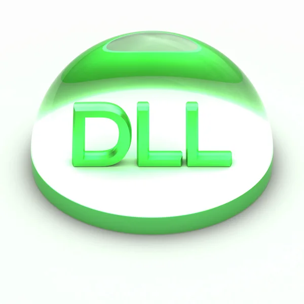 Icono de formato de archivo 3D Style - DLL —  Fotos de Stock
