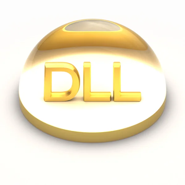 3D tarzı dosya formatı simgesi - dll — Stok fotoğraf