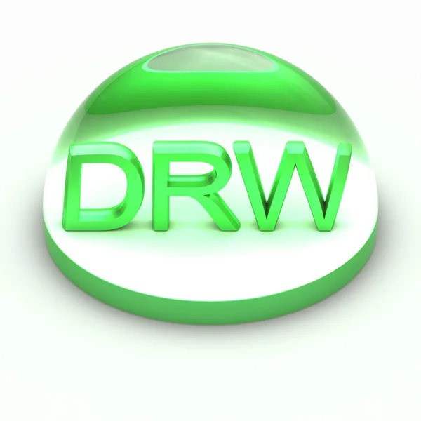 Symbol für das Dateiformat im 3D-Stil - drw — Stockfoto