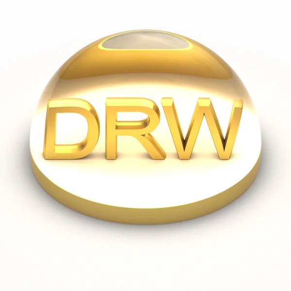 Ícone de formato de arquivo de estilo 3D - DRW — Fotografia de Stock