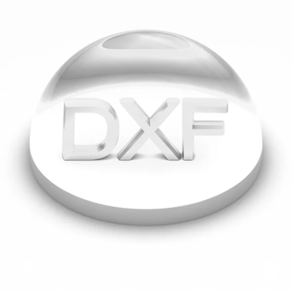 3D-stijl bestand formaat icon - dfx — Stockfoto