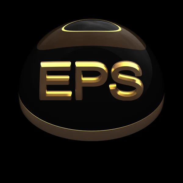 Symbol für das Dateiformat im 3D-Stil - eps — Stockfoto