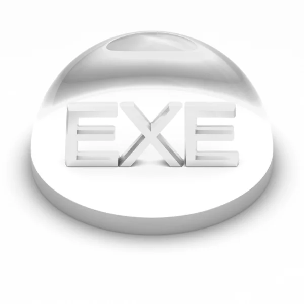 3D-Stil-Dateiformat-Symbol - exe — Stockfoto