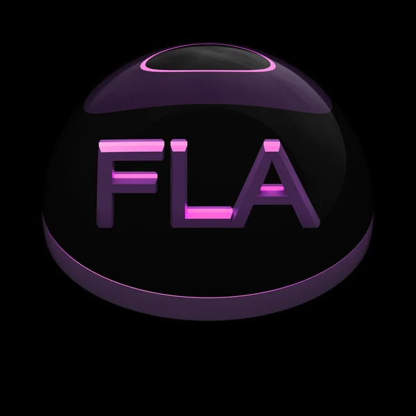 Значок формата файла 3D - FLA — стоковое фото