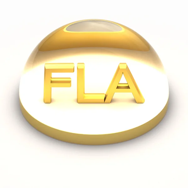 3D Style file format icon - FLA — Stock Photo, Image