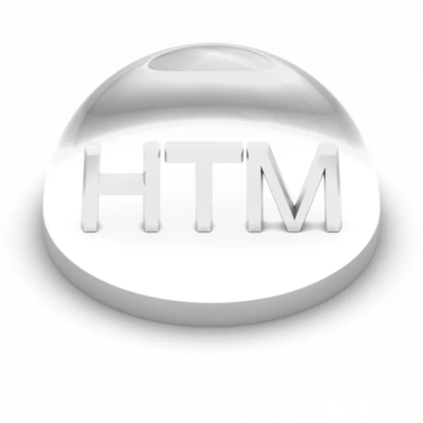 Ícone de formato de arquivo de estilo 3D - HTML — Fotografia de Stock