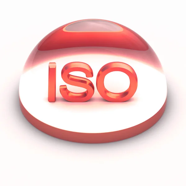 Ícone de formato de arquivo de estilo 3D - ISO — Fotografia de Stock