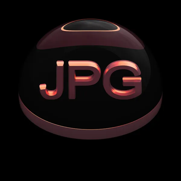 Иконка формата 3D Style - JPG — стоковое фото