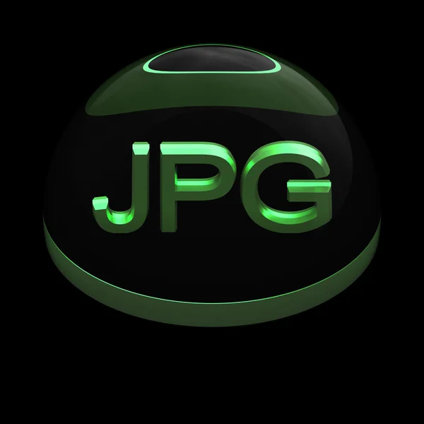 Icono de formato de archivo 3D Style - JPG — Foto de Stock