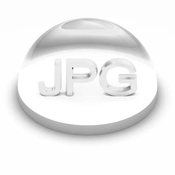 Ícone de formato de arquivo de estilo 3D - JPG — Fotografia de Stock