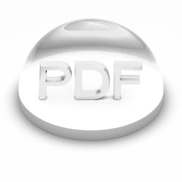 3D souboru formát ikona stylu - pdf — Stock fotografie