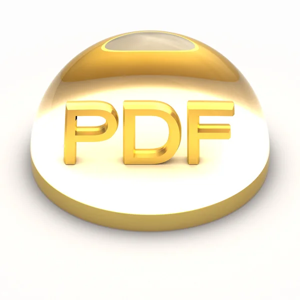 3D-stijl bestand formaat icon - pdf — Stockfoto