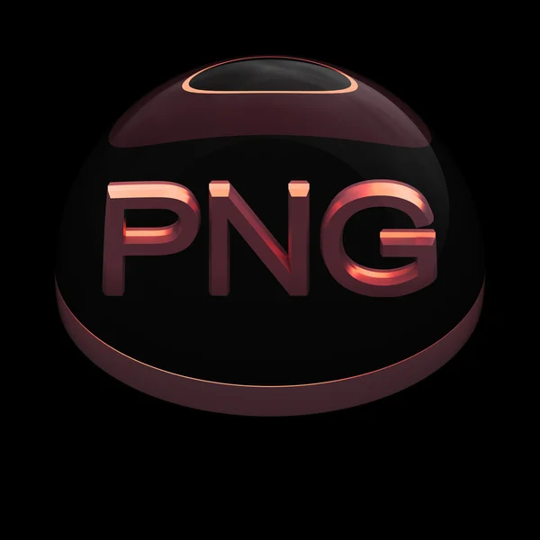 3D Style file format icon - PNG — Stock Photo, Image