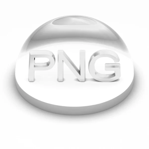 Ícone de formato de arquivo 3D Style - PNG — Fotografia de Stock