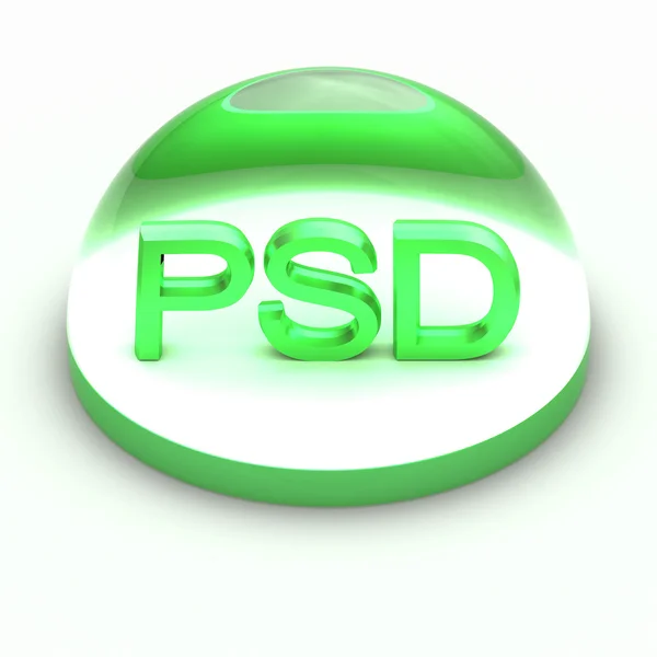 Icono de formato de archivo 3D Style - PSD — Foto de Stock
