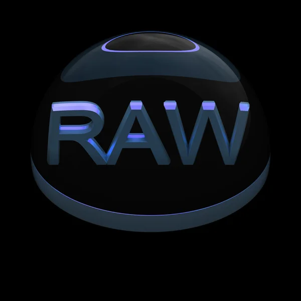 Icono de formato de archivo 3D Style - RAW — Foto de Stock