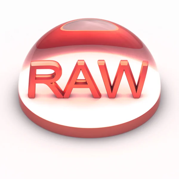 Ícone de formato de arquivo 3D Style - RAW — Fotografia de Stock