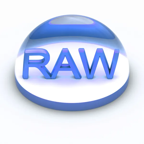 Icono de formato de archivo 3D Style - RAW — Foto de Stock