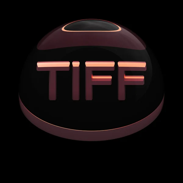 3D Style file format icon - TIFF — Stock Photo, Image