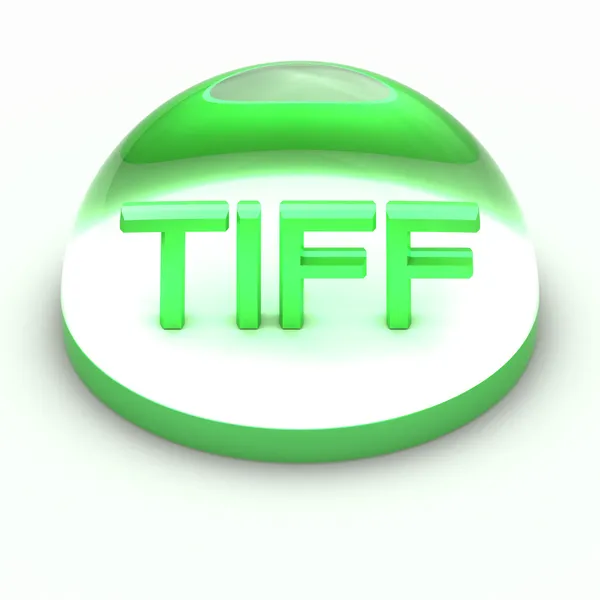Ícone de formato de arquivo de estilo 3D - TIFF — Fotografia de Stock