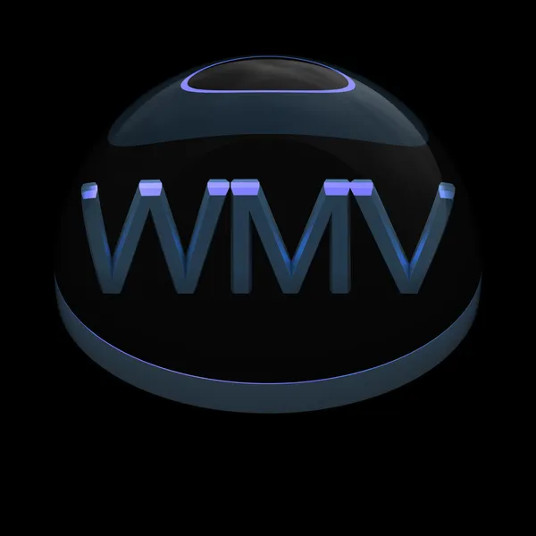 3D-stil fil format ikonen - wmv — Stockfoto