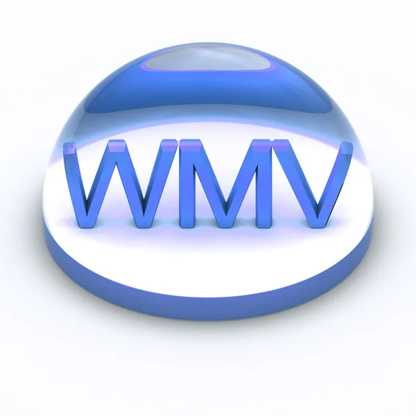 3D Style file format icon - WMV — Stock Photo, Image