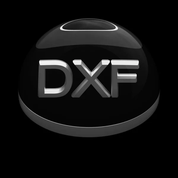 3D Style file format icon - DFX — Stock Photo, Image