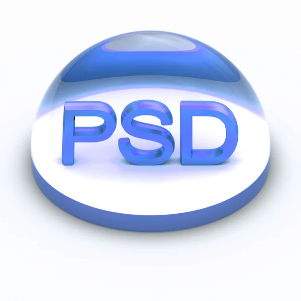 Icône de format de fichier 3D Style PSD Images De Stock Libres De Droits