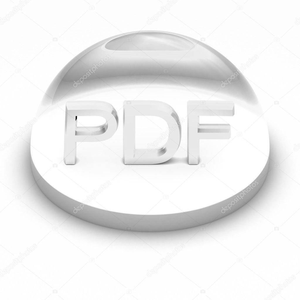 3D Style file format icon - PDF