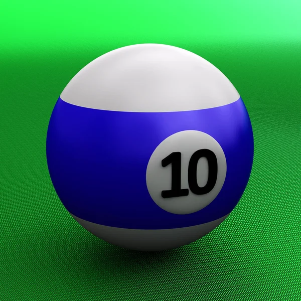 Барвистий басейн м'яч над зеленим — стокове фото
