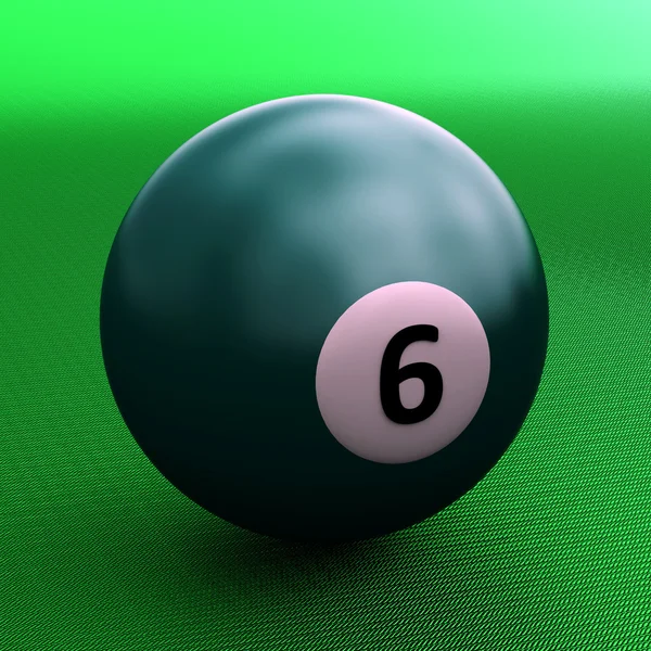Kleurrijke zwembad bal over groen — Stockfoto