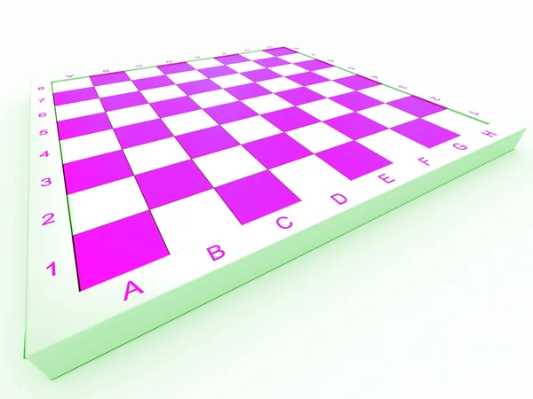 Placa de xadrez vazia — Fotografia de Stock