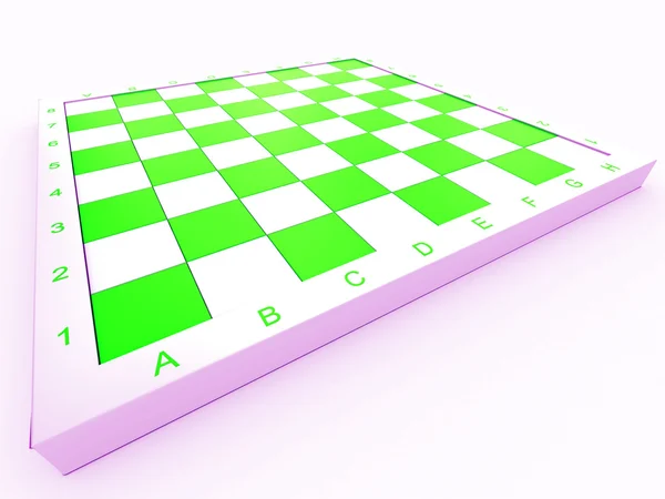 Placa de xadrez vazia — Fotografia de Stock