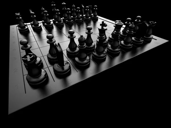 Peças de xadrez — Fotografia de Stock