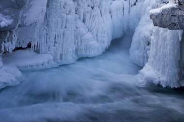 Frozen Elbow Falls clipart
