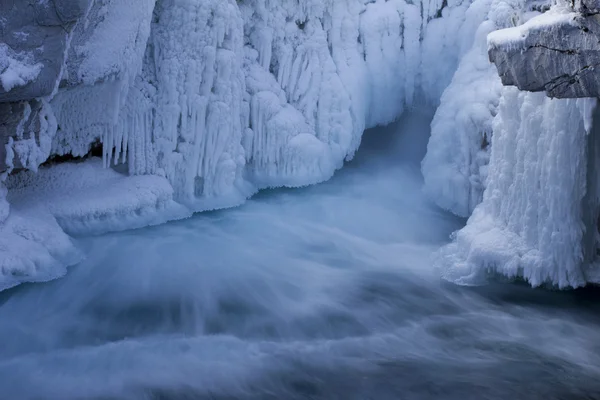 Заморожені лікоть водоспад Стокове Фото