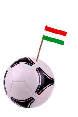 Soccerball or football in Hungary clipart