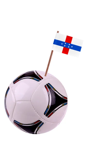 Skórzany lub piłki nożnej w Holenderskie — Zdjęcie stockowe