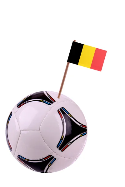Soccerball or football in Belgium — Stock Photo, Image