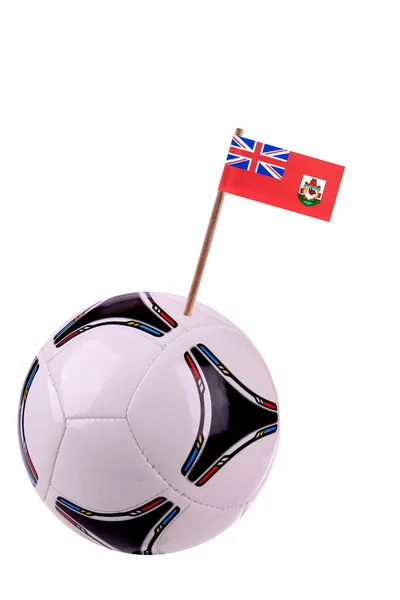 Soccerball of voetbal in bermuda — Stockfoto