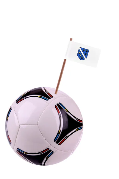 Skórzany lub piłki nożnej w Bośni Hercegowiny — Zdjęcie stockowe