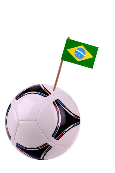 Soccerball of voetbal in Brazilië — Stockfoto