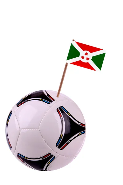 Skórzany lub piłki nożnej w burundi — Zdjęcie stockowe
